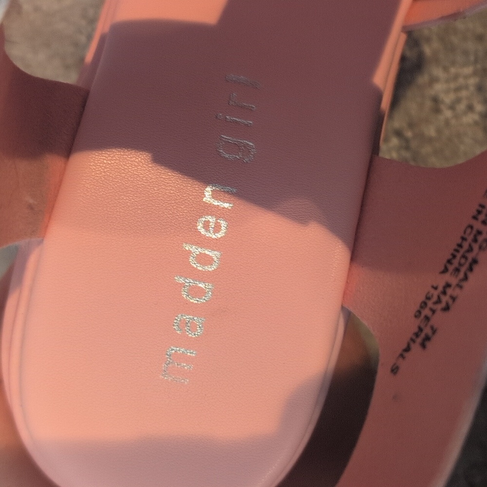 Steve Madden Pink Platform Chunky Heeled Sandals - Picture 6 of 13